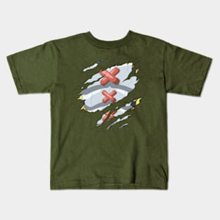 Wargreymon Rip Kids T-Shirt